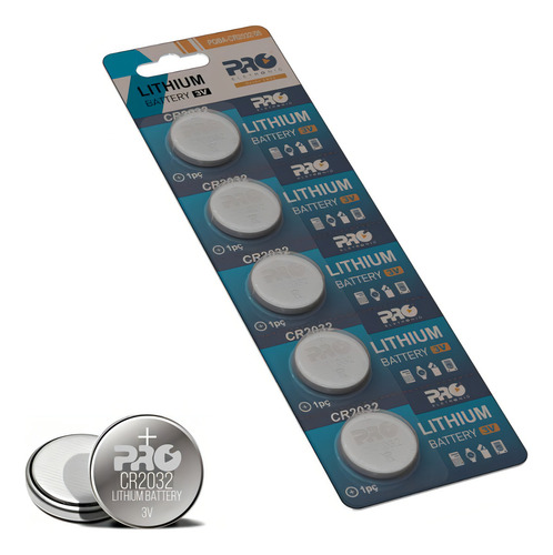 Batería de litio Cr2032, paquete de 2 con 5 (10 baterías)