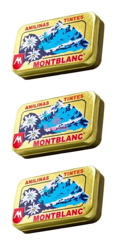 Pack 3 Anilinas Montblanc® Cajita Dorada Color 1. Negro 