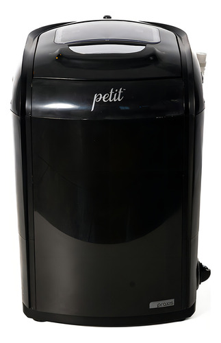 Lavadora Petit de 1,2 kg, 5 programas de lavado Praxis, color negro, 220 V