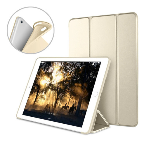 Smart Case Para iPad 10.5 Air 3 A2123 A2153 A2152 Gold