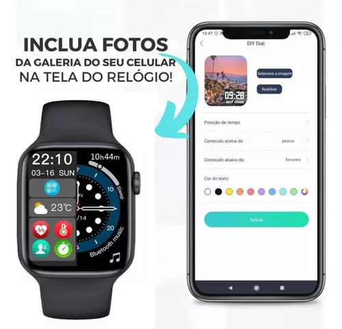 Relogio Smart Watch Band Pagamento Nfc Faz Ligação Ip68 2022