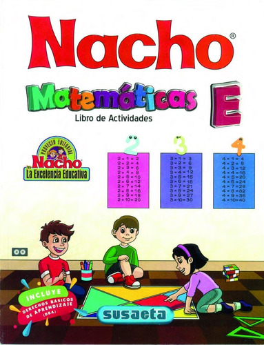 Libro Inicial Nacho Matemáticas A B C D E X 96 Paginas