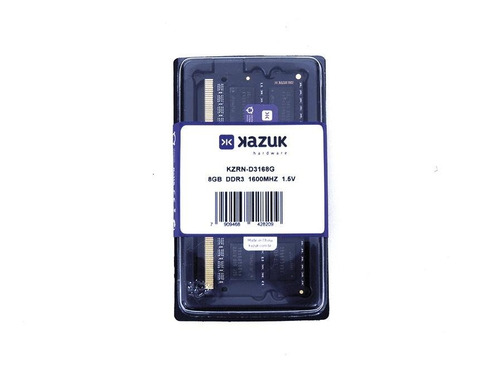 Memória RAM 8GB 1x8GB Kazuk KZRN-D3168G