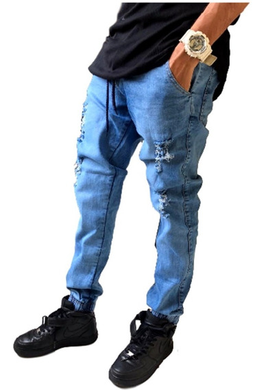 calça jogger jeans masculina mercado livre