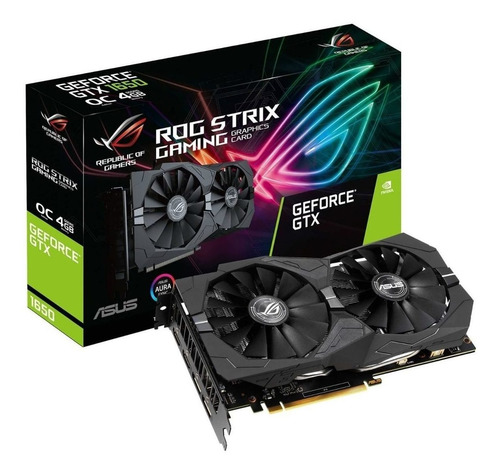 Placa de video Nvidia Asus  ROG Strix GeForce GTX 16 Series GTX 1650 ROG-STRIX-GTX1650-4G-GAMING 4GB