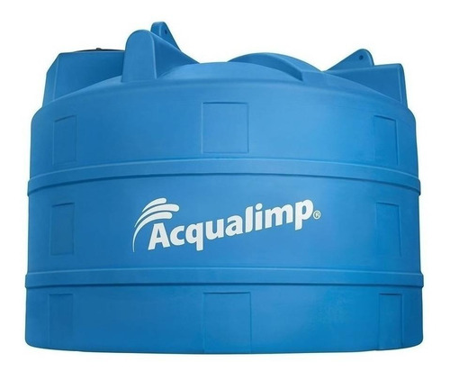 Tanque de água Acqualimp Tanque vertical polietileno 10000L azul de 194 cm x 282 cm