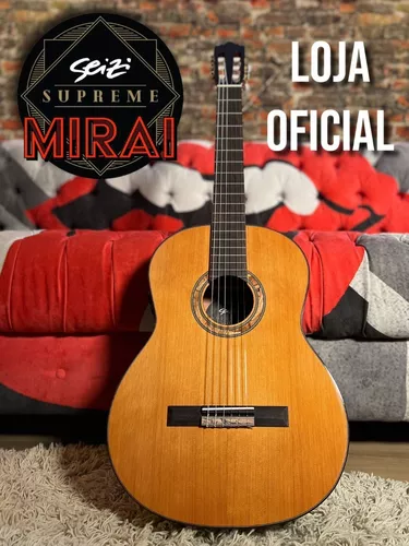 Violão Seizi Supreme Mirai Yatta Nylon Eletrico Natural Com Bag :: Groover