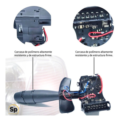 Imagen 4 de 9 de Palanca Direccional Y Luces Renault Kangoo 2001 2009