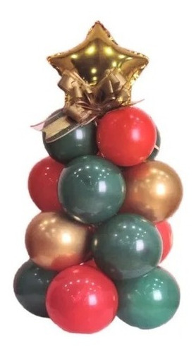 Árbol De Navidad Decoración Navideña Globos Set