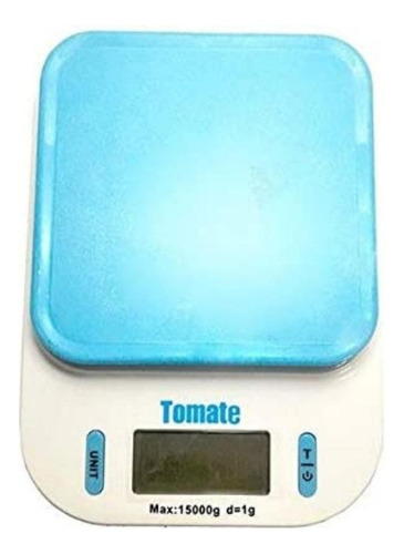 Balança De Cozinha Digital Tomate Sf-440 Pesa Até 15kg Azul