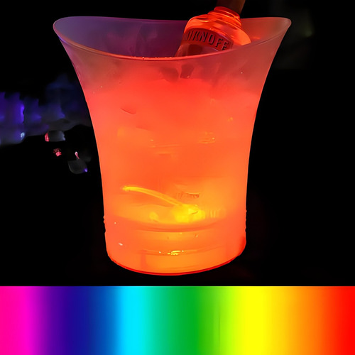 Balde De Gelo Rgb Caixa De Som Bluetooth Vodka Cerveja