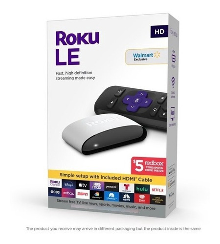 Roku Le Hd,  Incluye Cable Hdmi Y Control