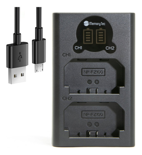 Kit 4 Np-fz100 + Carregador Duplo Fz100 A9 Ii A9s A7s Iii