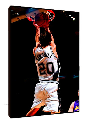 Cuadros Poster Deportes Basquet Ginobili Xl 33x48 (egb (5))