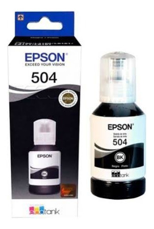 Epson T504 Tinta Original 124ml Color Negro 1 Pz Negro (Usado)