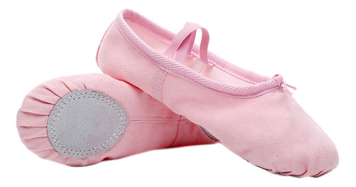 Zapatillas De Gimnasia Para Niñas, De Lona, Algodón, Ballet,