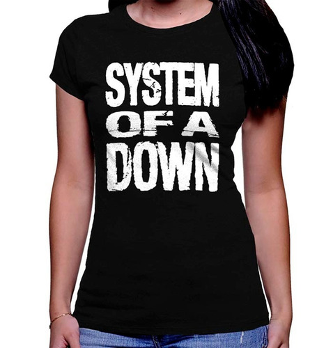 Camiseta Premium Dtg Rock Estampada System Of A Down