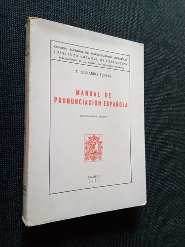 Manual De Pronunciacion Española T Navarro Tomas