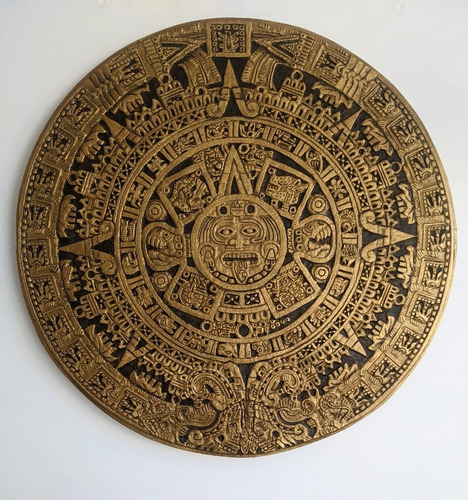 Piedra Del Sol Calendario Azteca Mexica En Relieve
