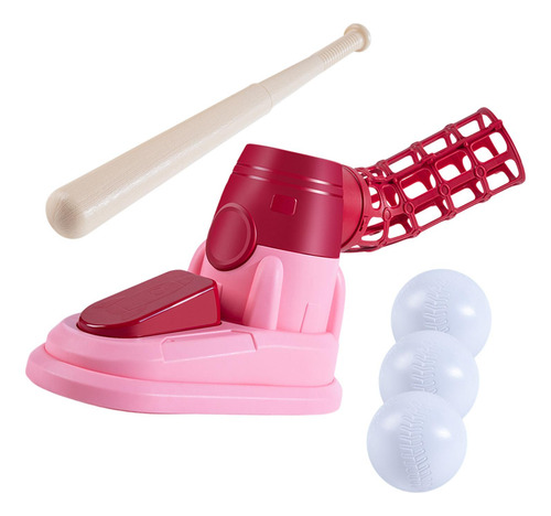 Baseball Pitching Machine Baseball Practice Pedal Vermelho