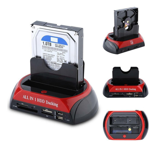 Lector De Disco Duro Usb 2.0 Sata Ide Tarj