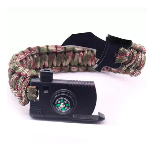 Pulsera Navaja Tactica Supervivencia Paracord Brujula