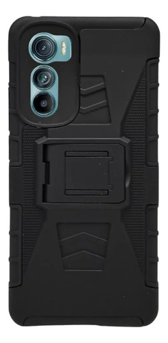 Funda Uso Rudo + Clip Para Motorola Edge 30 Negro