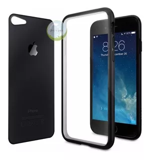 Case Metal Glass Bumper + Cristal Templado iPhone 7 7 Plus