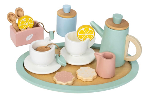 Wooden Play Tea Set Gift For Little Girls | Complete Tea ...