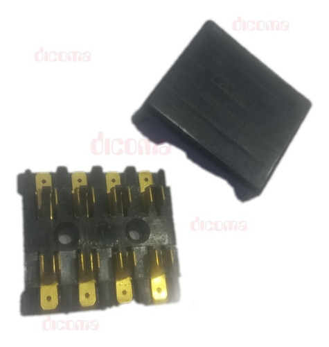 Caja Fusiblera Ies America Completa Con Fusibles De Vidrio