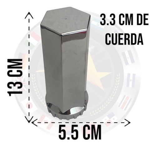 Tapas Delanteras Y 20 Capuchones Hexagonal Grande Unemon