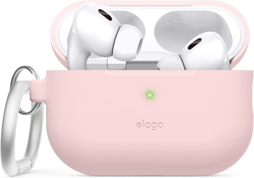 Estuche Para AirPods Pro 2 Con Arnés Silicona Elago En Rosa