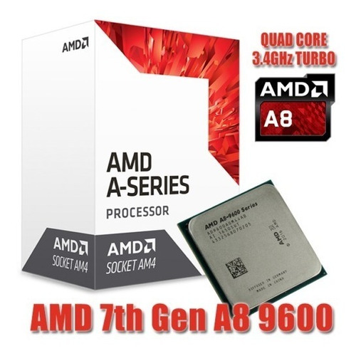 Processador Amd Am4 A8-9600 3.4 Ghz 2 Mb Radeon R7 