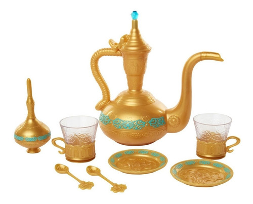 Brinquedo Jogo De Chá 9 Peças Aladdin Disney Mimo 6356