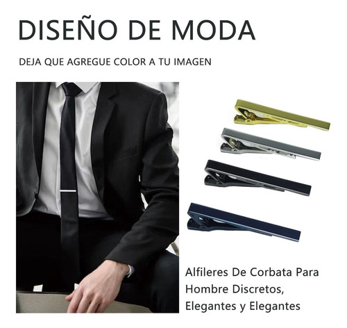 A Juego De Pinzas For Corbata De 4 Piezas