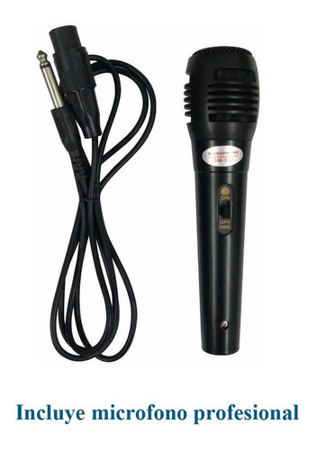 Parlante Portatil Usb Sd Mp3 Bluetooth Karaoke + Microfono
