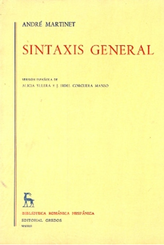 Sintaxis General.. - André Martinet