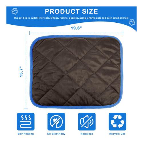 Oceanialend 4 Almohadillas Térmicas Para Gatos De 20 X 16 P