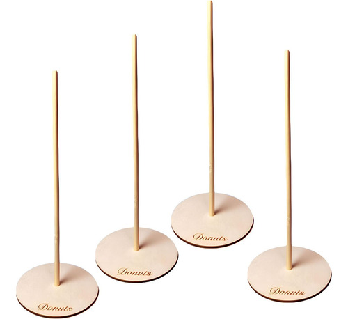 Soporte De Madera Para Donas 4 Unidades