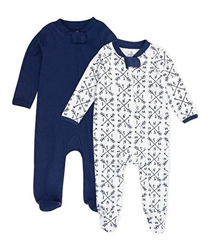 Ropa Para Bebe Paquete De 2 Pijamas Talla Recién Nacido