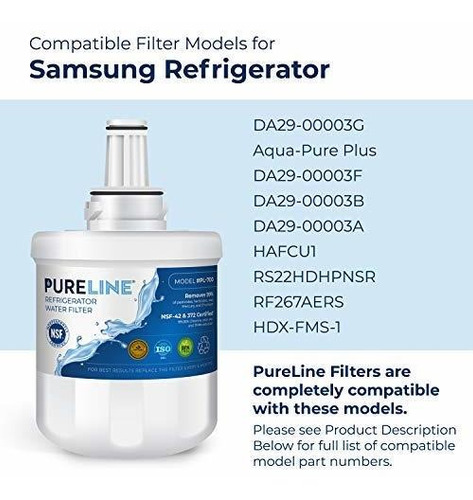 Imagen 8 de 9 de Reemplazo Del Filtro De Agua Pureline Da29-00003g Para Plus