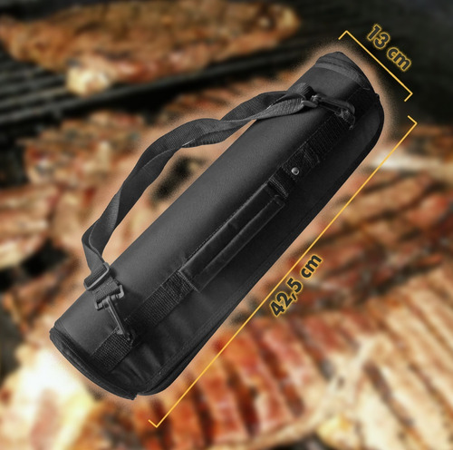 Imagen 2 de 8 de Set De Asado Parrilla Asador 10 Piezas C/ Estuche | Giveaway