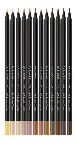 Lapices De Colores Faber Castell X12 Super Soft Tonos Piel