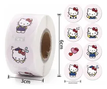 Comprar 100 Stickers En Rollo Hello Kitty