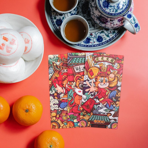 Imagem 5 de 8 de Envelopes Vermelhos Exclusivos Da Novidade 18pcs Para O Ano