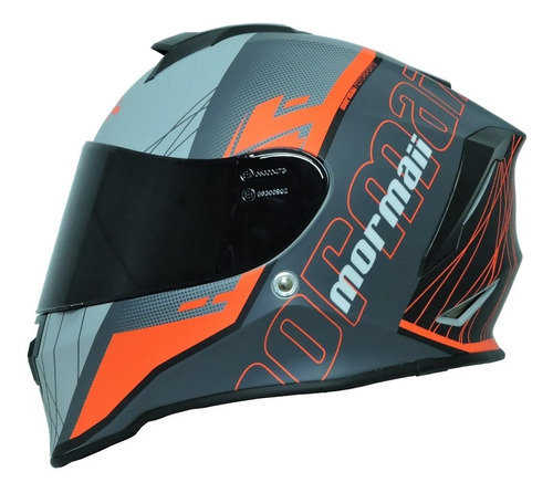 Capacete Moto Mormaii M1 Origin Red+narigueira Neon Vermelho