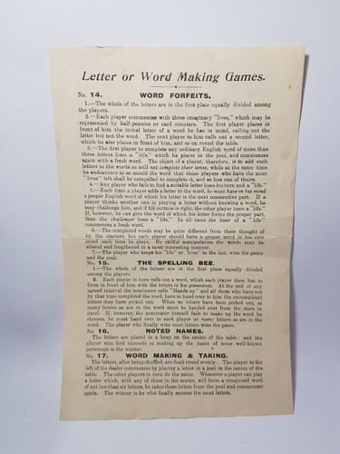 Imagen 6 de 7 de Antiguo Juego Mesa Word Making & Taking Inglaterra Mag 56506