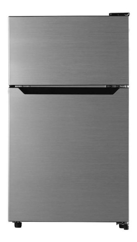 Refrigerador frigobar Hisense RT33D6A stainless silver con freezer 93L 115V