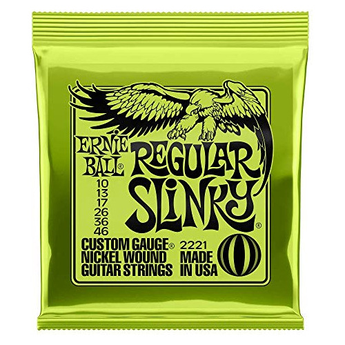 Ernie Ball Set De Herida De Niquel Liso Regular, .010 - .046