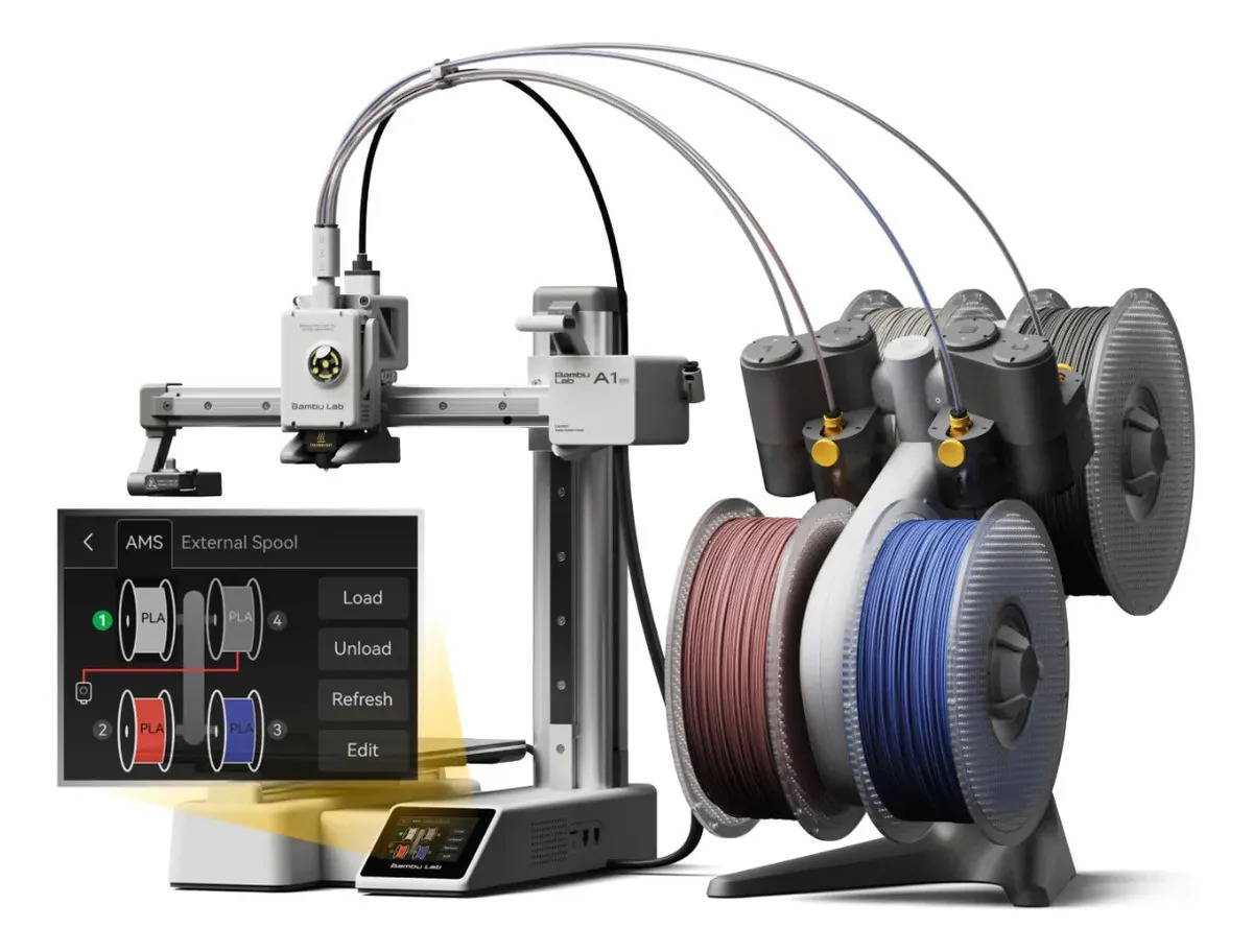Impressora 3d Bambu Lab A1 Mini Combo - A1MC Cinza 1.75 mm